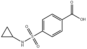 4-[(CYCLOPROPYLAMINO)SULFONYL]BENZOIC ACID Struktur