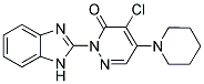 2-(1H-BENZOIMIDAZOL-2-YL)-4-CHLORO-5-PIPERIDIN-1-YL-2H-PYRIDAZIN-3-ONE Struktur