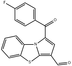 1-(4-FLUOROBENZOYL)PYRROLO[2,1-B][1,3]BENZOTHIAZOLE-3-CARBALDEHYDE Struktur