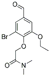 2-(2-BROMO-6-ETHOXY-4-FORMYLPHENOXY)-N,N-DIMETHYLACETAMIDE Struktur