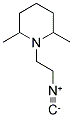 1-(2-ISOCYANO-ETHYL)-2,6-DIMETHYL-PIPERIDINE Struktur