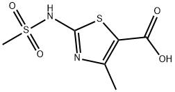 2-METHANESULFONYLAMINO-4-METHYL-THIAZOLE-5-CARBOXYLIC ACID Struktur