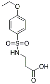 3-(4-ETHOXY-BENZENESULFONYLAMINO)-PROPIONIC ACID Struktur