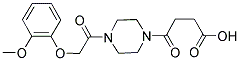 4-(4-[(2-METHOXYPHENOXY)ACETYL]PIPERAZIN-1-YL)-4-OXOBUTANOIC ACID Struktur