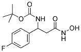 [1-(4-FLUORO-PHENYL)-2-HYDROXYCARBAMOYL-ETHYL]-CARBAMIC ACID TERT-BUTYL ESTER Struktur