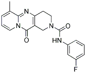 N-(3-FLUOROPHENYL)-6-METHYL-11-OXO-4,11-DIHYDRO-1H-DIPYRIDO[1,2-A:4',3'-D]PYRIMIDINE-2(3H)-CARBOXAMIDE Struktur