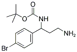 [3-AMINO-1-(4-BROMO-PHENYL)-PROPYL]-CARBAMIC ACID TERT-BUTYL ESTER Struktur