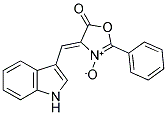 4-(1H-INDOL-3-YLMETHYLENE)-3-OXY-2-PHENYL-4H-OXAZOL-5-ONE Struktur