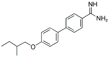 4'-(2-METHYL-BUTOXY)-BIPHENYL-4-CARBOXAMIDINE Struktur