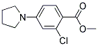 METHYL 2-CHLORO-4-(1-PYRROLIDINYL)BENZENECARBOXYLATE Struktur