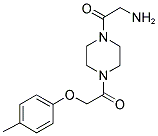 1-[4-(2-AMINO-ACETYL)-PIPERAZIN-1-YL]-2-P-TOLYLOXY-ETHANONE Struktur