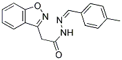 2-(1,2-BENZISOXAZOL-3-YL)-N'-[(Z)-(4-METHYLPHENYL)METHYLIDENE]ACETOHYDRAZIDE Struktur