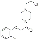 1-[4-(2-CHLORO-ETHYL)-PIPERAZIN-1-YL]-2-O-TOLYLOXY-ETHANONE Struktur