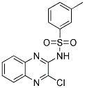 N-(3-CHLOROQUINOXALIN-2-YL)-3-METHYLBENZENESULFONAMIDE Struktur