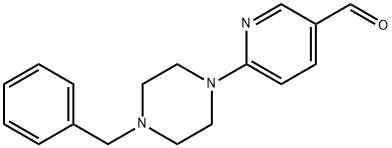 6-(4-BENZYLPIPERAZINO)NICOTINALDEHYDE Struktur