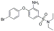 3-AMINO-4-(4-BROMOPHENOXY)-N,N-DIETHYLBENZENESULFONAMIDE Struktur