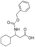 3-BENZYLOXYCARBONYLAMINO-3-CYCLOHEXYL-PROPIONIC ACID Struktur