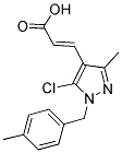 3-[5-CHLORO-3-METHYL-1-(4-METHYLBENZYL)-1H-PYRAZOL-4-YL]ACRYLIC ACID Struktur