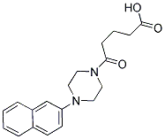 5-[4-(2-NAPHTHYL)PIPERAZIN-1-YL]-5-OXOPENTANOIC ACID Struktur