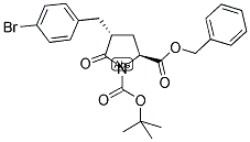 (2S,4R)-BENZYL-BOC-GAMMA-(4-BROMOBENZYL)-PYROGLUTAMATE Struktur