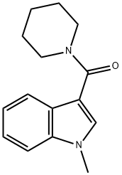 (1-METHYL-1H-INDOL-3-YL)(PIPERIDINO)METHANONE Struktur