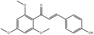 3-(4-HYDROXYPHENYL)-1-(2,4,6-TRIMETHOXYPHENYL)-2-PROPEN-1-ONE Struktur