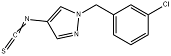 1-(3-CHLORO-BENZYL)-4-ISOTHIOCYANATO-1H-PYRAZOLE Struktur