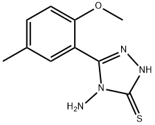 4-AMINO-5-(2-METHOXY-5-METHYL-PHENYL)-4H-[1,2,4]TRIAZOLE-3-THIOL Struktur