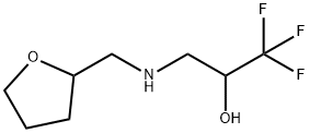 1,1,1-TRIFLUORO-3-[(TETRAHYDRO-2-FURANYLMETHYL)AMINO]-2-PROPANOL Struktur