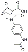 3-(4-ACETYLAMINO-PHENYL)-4-OXO-10-OXA-3-AZA-TRICYCLO[5.2.1.0(1,5)]DEC-8-ENE-6-CARBOXYLIC ACID Struktur