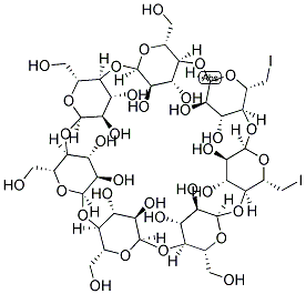 6ALPHA,6BETA-DIIODO-6ALPHA,6BETA-DIDEOXY-BETA-CYCLODEXTRIN Struktur