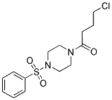 1-(4-CHLOROBUTANOYL)-4-(PHENYLSULFONYL)PIPERAZINE Struktur