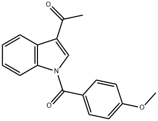 1-[1-(4-METHOXYBENZOYL)-1H-INDOL-3-YL]-1-ETHANONE Struktur