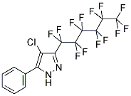 4-CHLORO-3-PERFLUOROHEXYL-5-PHENYLPYRAZOLE Struktur