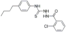 N-(4-BUTYLPHENYL)-2-(2-CHLOROBENZOYL)HYDRAZINECARBOTHIOAMIDE Struktur