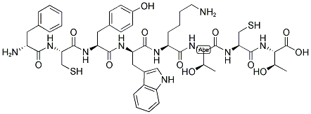 FCYWKTCT (DISULFIDE BRIDGE: 8-13) Struktur