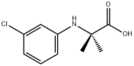 2-(3-CHLORO-PHENYLAMINO)-2-METHYL-PROPIONIC ACID Struktur