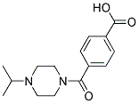 4-[(4-ISOPROPYLPIPERAZIN-1-YL)CARBONYL]BENZOIC ACID Struktur