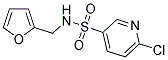 6-CHLORO-N-(2-FURYLMETHYL)PYRIDINE-3-SULFONAMIDE Struktur