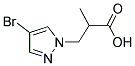 3-(4-BROMO-PYRAZOL-1-YL)-2-METHYL-PROPIONIC ACID Struktur