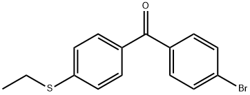 4-BROMO-4'-(ETHYLTHIO)BENZOPHENONE Struktur