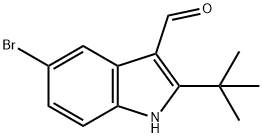 5-BROMO-2-TERT-BUTYL-1H-INDOLE-3-CARBALDEHYDE Struktur