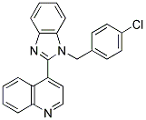 4-[1-(4-CHLORO-BENZYL)-1H-BENZOIMIDAZOL-2-YL]-QUINOLINE Struktur