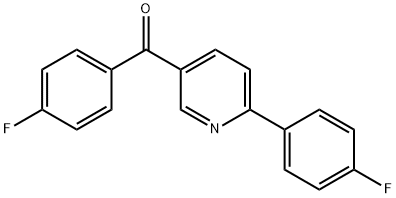 (4-FLUOROPHENYL)[6-(4-FLUOROPHENYL)-3-PYRIDINYL]METHANONE Struktur