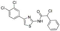 2-CHLORO-N-[4-(3,4-DICHLORO-PHENYL)-THIAZOL-2-YL]-2-PHENYL-ACETAMIDE Struktur