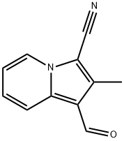 1-FORMYL-2-METHYL-INDOLIZINE-3-CARBONITRILE Struktur