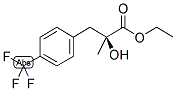 ETHYL (S)-2-HYDROXY-2-METHYL(4-TRIFLUOROMETHYLBENZENE)PROPANOATE Struktur