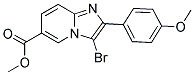 METHYL 3-BROMO-2-(4-METHOXYPHENYL)IMIDAZO[1,2-A]PYRIDINE-6-CARBOXYLATE Struktur