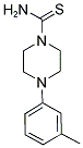 4-(3-METHYLPHENYL)PIPERAZINE-1-CARBOTHIOAMIDE Struktur