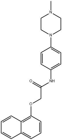 N-(4-(4-METHYLPIPERAZIN-1-YL)PHENYL)-2-(NAPHTHALEN-1-YLOXY)ACETAMIDE Struktur